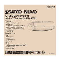 28W LED CANOPY FIXTURE 10" - 65-142