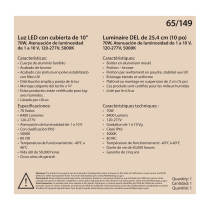 70W LED CANOPY FIXTURE 10" - 65-149