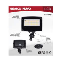 LED FLOOD LIGHT BRONZE FINISH - 65-1540