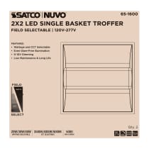 2X2 SINGLE BASKET TROFFER - 65-1600