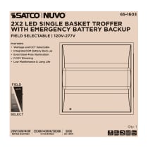 2X2 EM SINGLE BASKET TROFFER - 65-1603