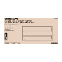 2X4 EM SINGLE BASKET TROFFER - 65-1604