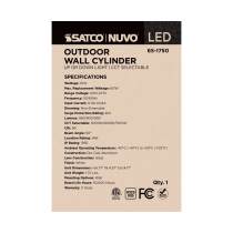 1 LT LED SM UP OR DOWN SCONCE - 65-1750