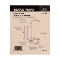 1 LT LED SM UP OR DOWN SCONCE - 65-1751