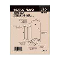 1 LT LED SM UP OR DOWN SCONCE - 65-1752