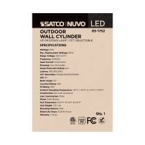 1 LT LED SM UP OR DOWN SCONCE - 65-1752