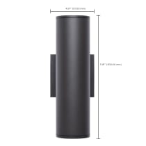 2 LT LED MD UP & DOWN SCONCE - 65-1764