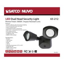 LED DUAL HEAD SECURITY LIGHT - 65-212