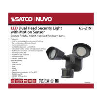 LED DUAL HEAD SECURITY LIGHT - 65-219