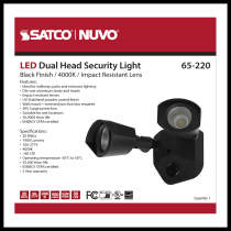 LED DUAL HEAD SECURITY LIGHT - 65-220