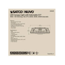 40W LED CANOPY LIGHT - 65-625