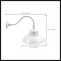 LED GOOSENECK WHITE FINISH - 65-660