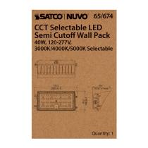 60W SEMI CUTOFF WALL PACK - 65-675