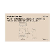 40W ADJUSTABLE WALL PACK - 65-678