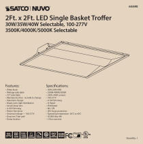 2X2 SINGLE BASKET TROFFER - 65-690