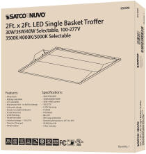 2X2 SINGLE BASKET TROFFER - 65-690