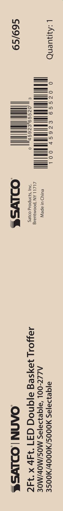 2X4 DOUBLE BASKET TROFFER - 65-695