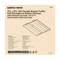 2X2 EM DOUBLE BASKET TROFFER - 65-696