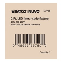 2' LINEAR STRIP WHITE FINISH - 65-700