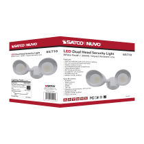 LED 2 BULLET HEAD SECURITY LGT - 65-710