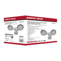 LED 2 BULLET HEAD SECURITY LGT - 65-711