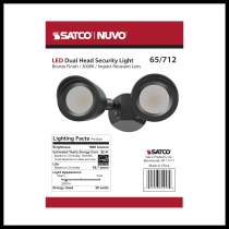 LED 2 BULLET HEAD SECURITY LGT - 65-712