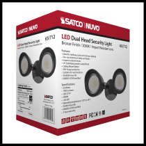 LED 2 BULLET HEAD SECURITY LGT - 65-712