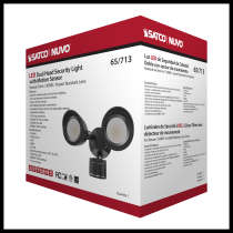 LED 2 BULLET HEAD SECURITY LGT - 65-713