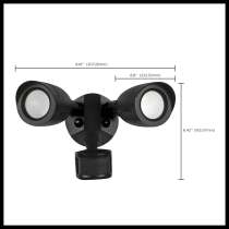 LED 2 BULLET HEAD SECURITY LGT - 65-713