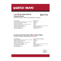 LED 2 BULLET HEAD SECURITY LGT - 65-714