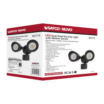 LED 2 BULLET HEAD SECURITY LGT - 65-715