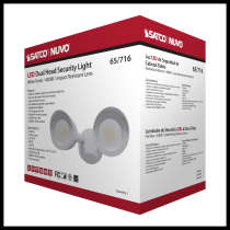 LED 2 BULLET HEAD SECURITY LGT - 65-716