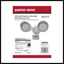 LED 2 BULLET HEAD SECURITY LGT - 65-717