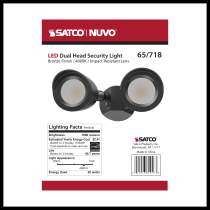 LED 2 BULLET HEAD SECURITY LGT - 65-718