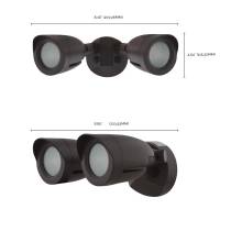 LED 2 BULLET HEAD SECURITY LGT - 65-718