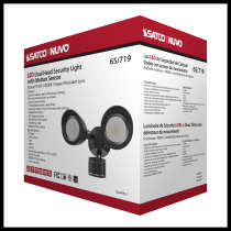 LED 2 BULLET HEAD SECURITY LGT - 65-719