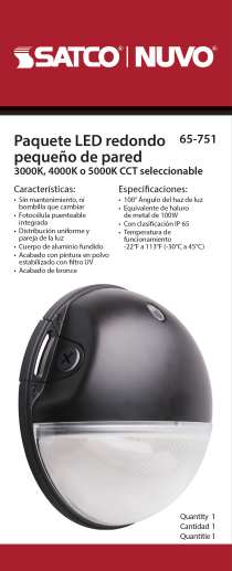 LED SMALL 20W ROUND WALL PACK - 65-751