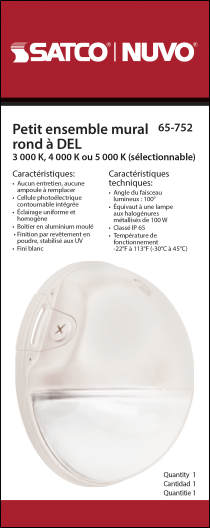 LED SMALL 20W ROUND WALL PACK - 65-752