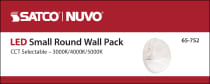 LED SMALL 20W ROUND WALL PACK - 65-752