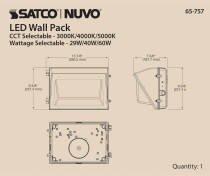 LED WALL PACK CCT & WATT ADJ - 65-757
