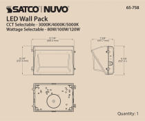 LED WALL PACK CCT & WATT ADJ - 65-758