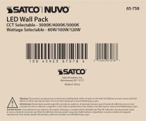 LED WALL PACK CCT & WATT ADJ - 65-758