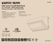 LED CUTOFF WALL PACK CCT&WATT - 65-761