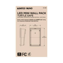 LED TURTLE SAFE SM WALL PACK - 65-889