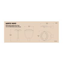 LED 55W POST TOP CCT SELECT - 65-891