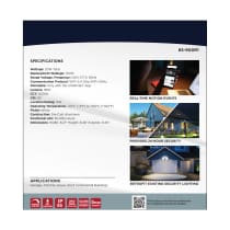 BULLET SEC LGT W/ CAMERA - WH - 65-900R1