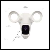 BULLET SEC LGT W/ CAMERA - WH - 65-900