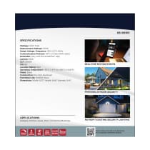 BULLET SEC LGT W/ CAMERA - BK - 65-901R1