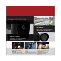 BULLET SEC LGT W/ CAMERA - BK - 65-901