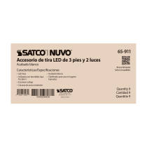 3' DUAL T8 LAMP READY FIXTURE - 65-911